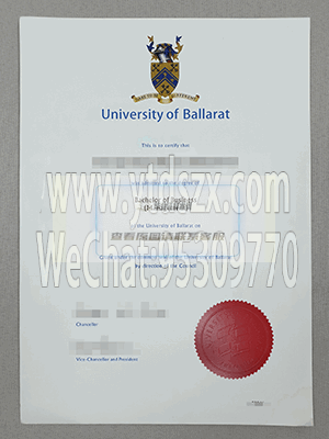 澳大利亚巴拉瑞特大学毕业证样本