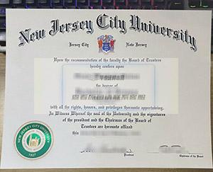 美国新泽西城市大学毕业证样本