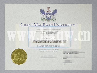 加拿大格兰特麦克尤恩大学毕业证样本插图
