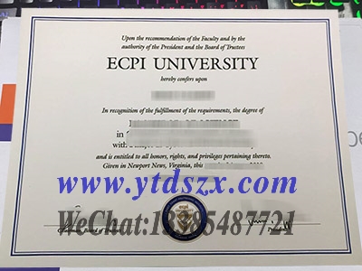 ECPI大学毕业证图片