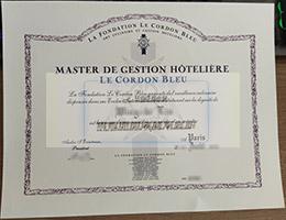 法国巴黎蓝带厨艺学院毕业证图片模板、高清原图样本插图