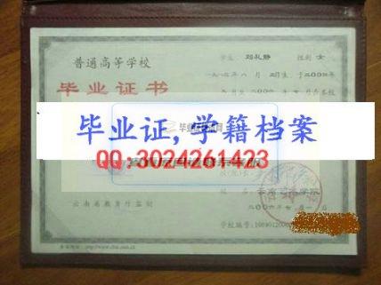 云南藝術學院畢業證樣本