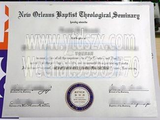 美国新奥尔良浸会神学院毕业证样本插图