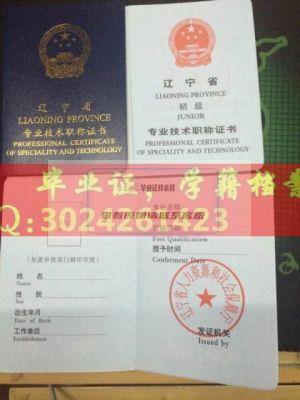 辽宁省新版初级资格证书职称证书样本