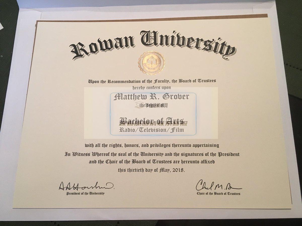 罗文大学毕业证图片、样本、高清模板插图