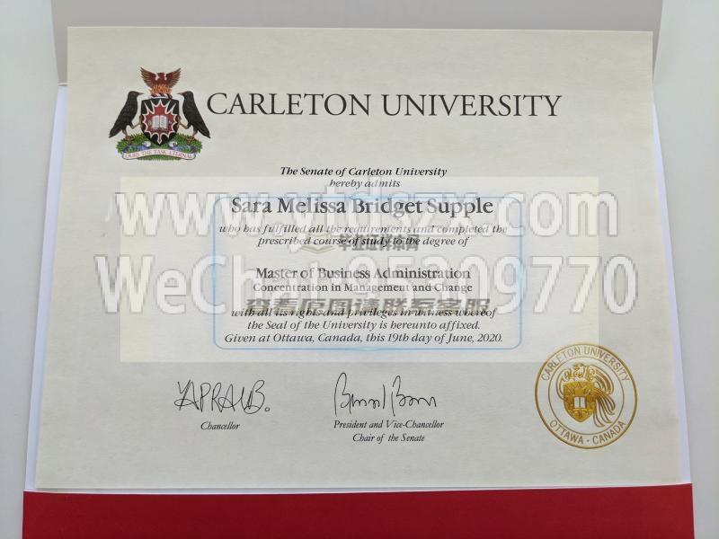 加拿大卡尔顿大学毕业证样本