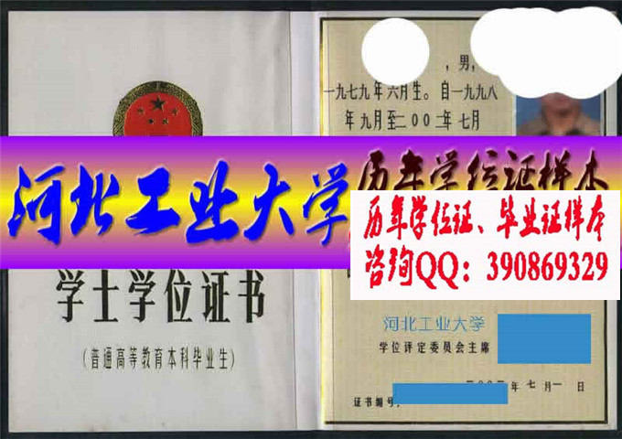 河北工业大学学位证样本