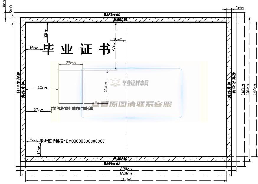 中专毕业证基本样式