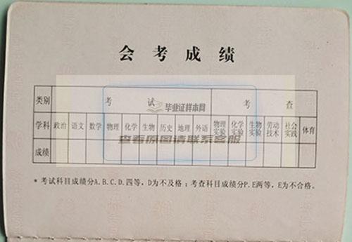 陕西省高中毕业证会考成绩学分怎么填写