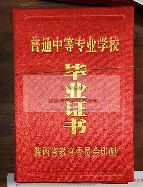 2000年的陕西省中专毕业证
