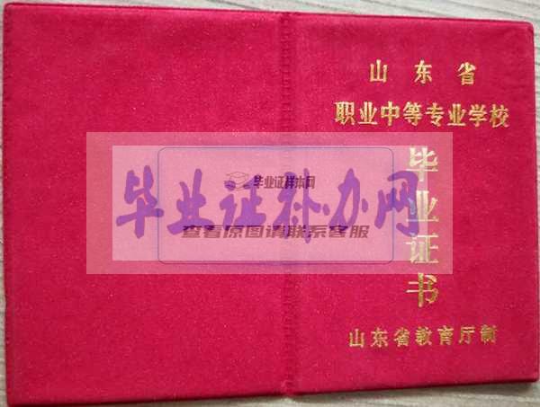 2003年山东省高中毕业证样本图片模板