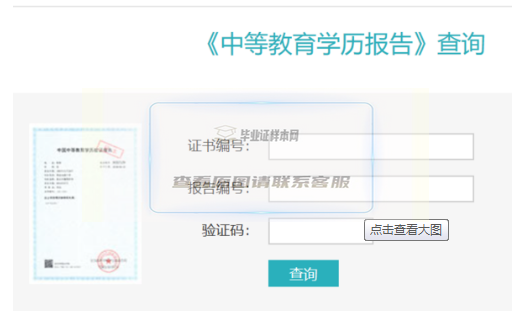 中专毕业证编号查询第三步