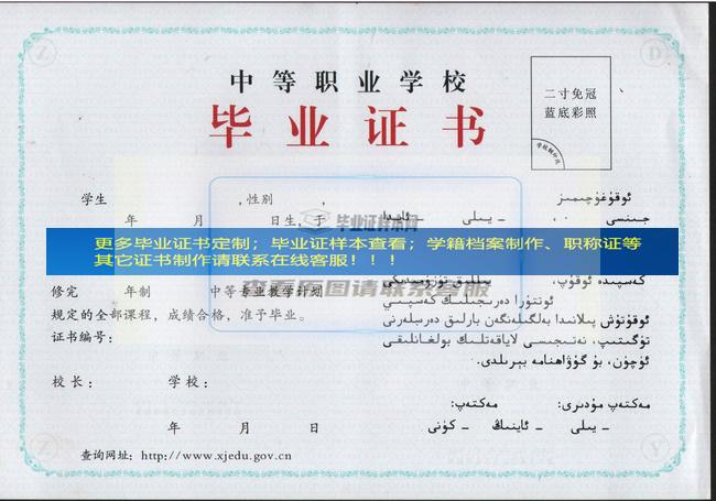 伊宁卫生学校中专毕业证样本模板展示新疆毕业证样本