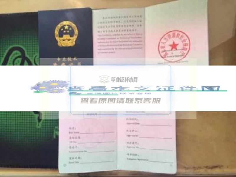 湖北省新版资格证书职称证书