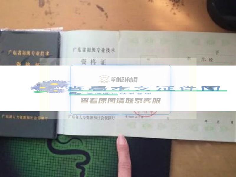 广东省新版初级资格证书职称证