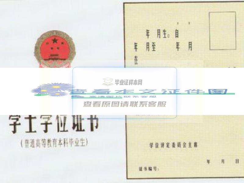 2004年--2007年学位证样本