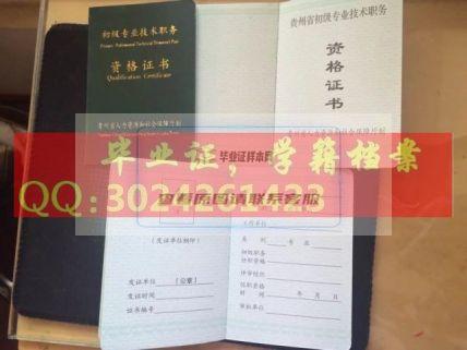 贵州省老版初级资格证书职称证