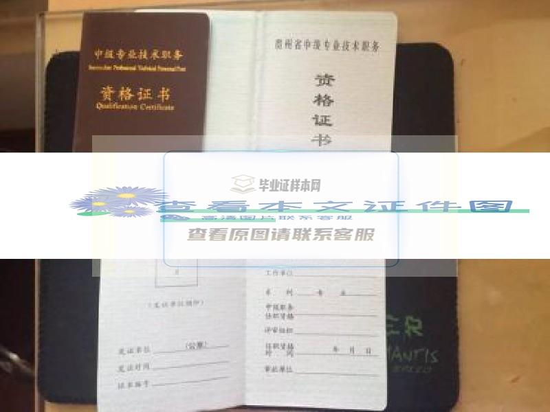 贵州省新版中级资格证书职称证
