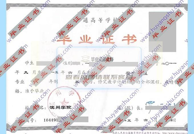 滨州学院历届毕业证和学位证样本图片在哪里可以找到？