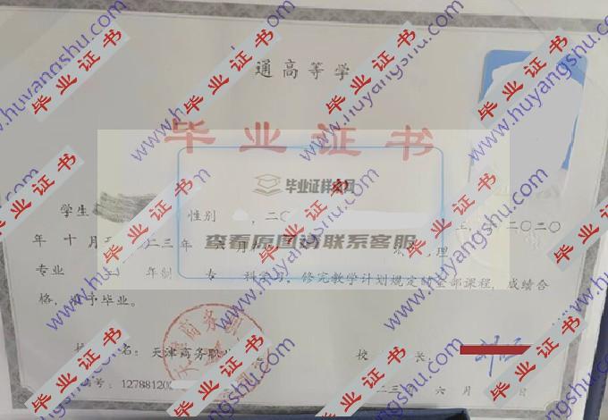 天津商务职业学院的毕业证样本图片在哪里可以找到？