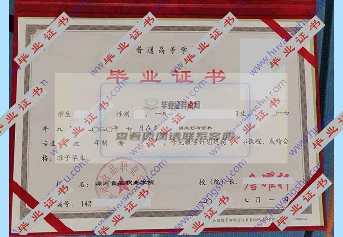 漯河食品职业学院的毕业证样本图片在哪里可以找到？