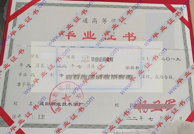 咸阳职业技术学院的毕业证样本图片在哪里可以找到？