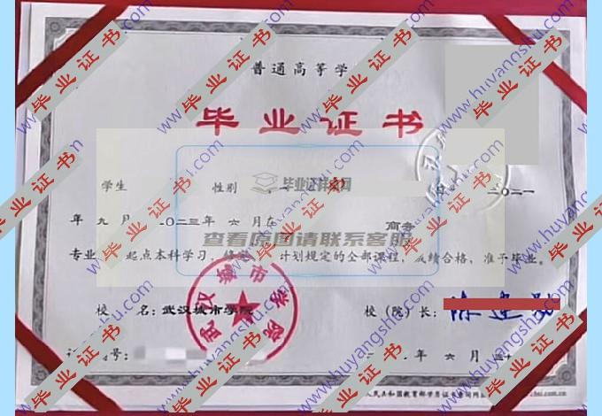 你有没有见过武汉城市学院的毕业证学位证样本？