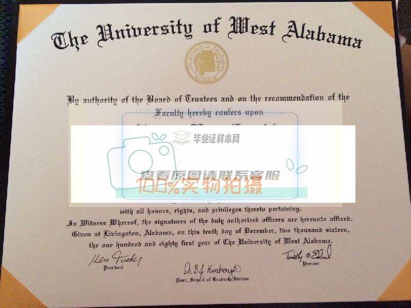 获取美国西阿拉巴马大学真实毕业证样本插图