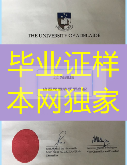 澳洲阿德莱德大学毕业证模板=展示成绩单图片