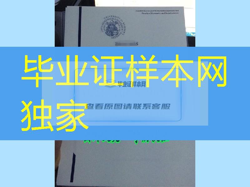 德国班贝格大学University of Bamberg毕业证和学位证书是分开两份的