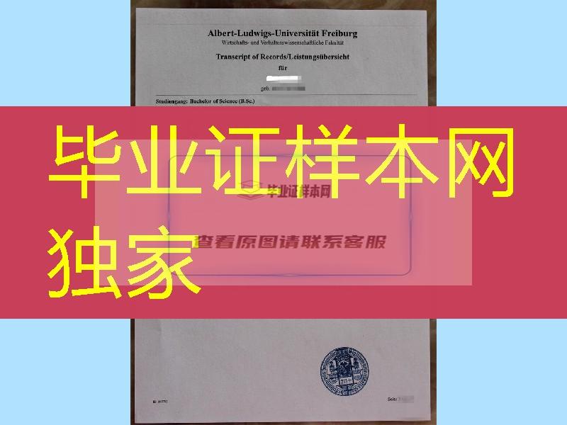 手机拍摄真实一套：德国弗莱堡大学成绩单UQ原件成绩单一套