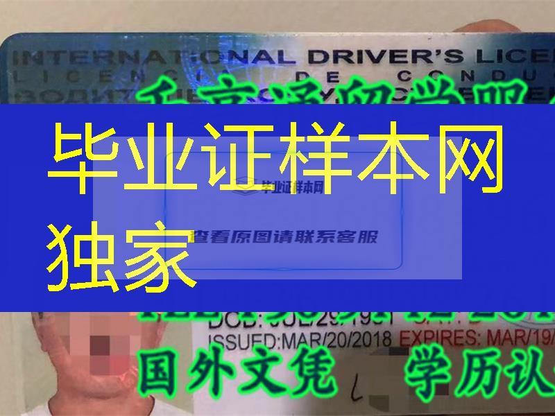 国际驾驶执照激光紫外线防伪International Driving Document