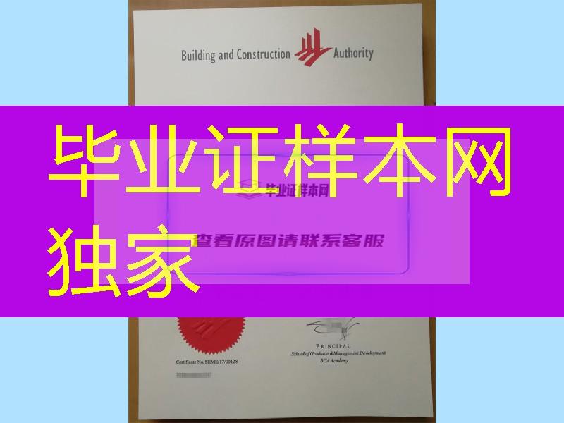 新加坡建筑管理学院毕业证书学历资料一套成绩单Building and Construction Authority diploma