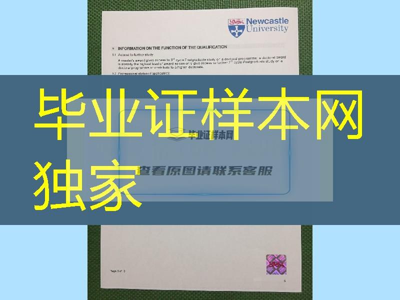 印刷补办纽卡斯尔大学newcastle university成绩单整套资料，newcastle university transcript