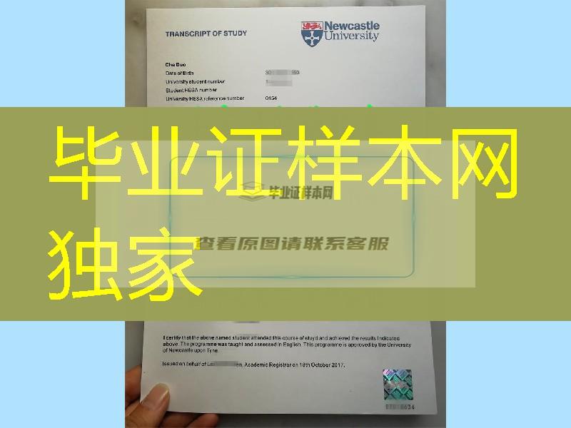 诚信推荐英国纽卡斯尔大学(Newcastle)成绩单防伪一比一