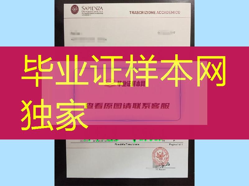 意大利成绩单，意大利罗马大学成绩单学分修改业务，罗马第一大学成绩单定制