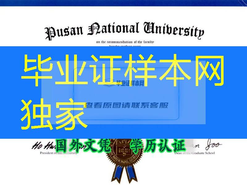 真实扫描件-釜山国立大学毕业证学位证书pusan national university diploma