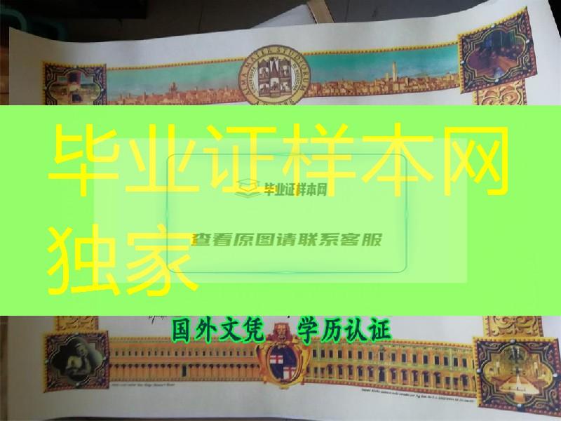 不一样的意大利博洛尼亚大学毕业证实拍图片 - University of Bologna diploma