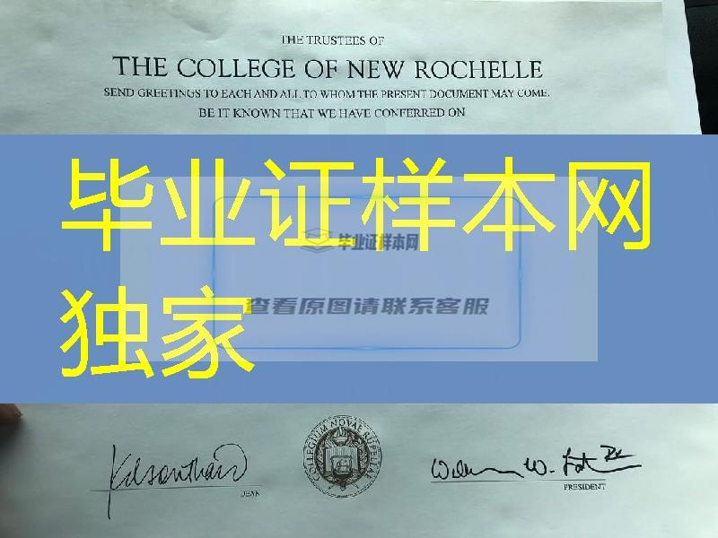 美国新罗谢尔学院毕业证成绩单，the college of new rochelle diploma certificate