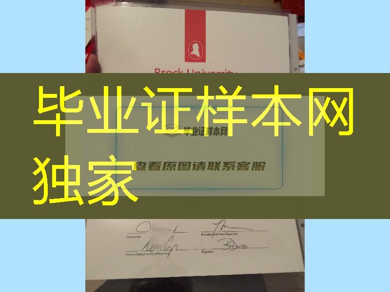 加拿大布鲁克大学Brock University毕业证烫银效果