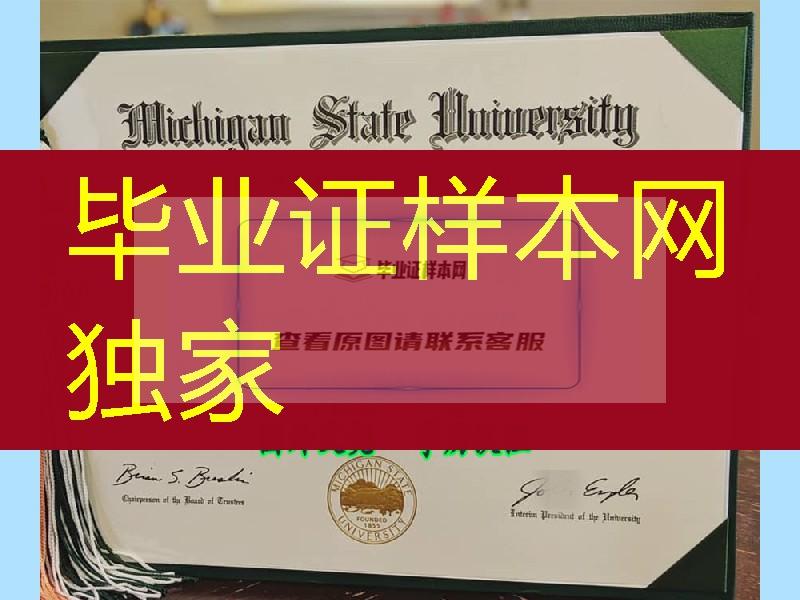 密歇根州立大学硕士毕业证，Michigan State University master degree transcript