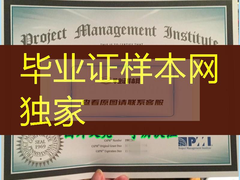 PMP项目管理专业人士资格认证书,Project Management Professional certificate