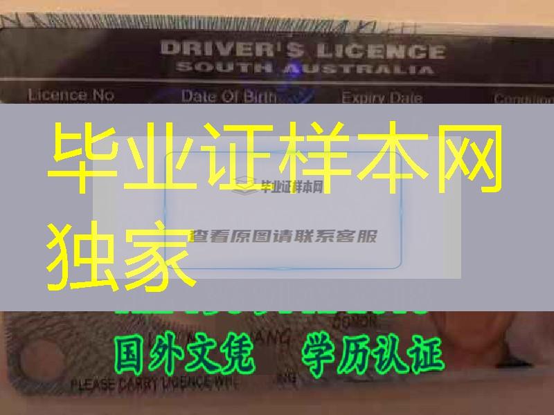 南澳大利亚驾驶证，South Australia driver's license澳洲驾驶证购买