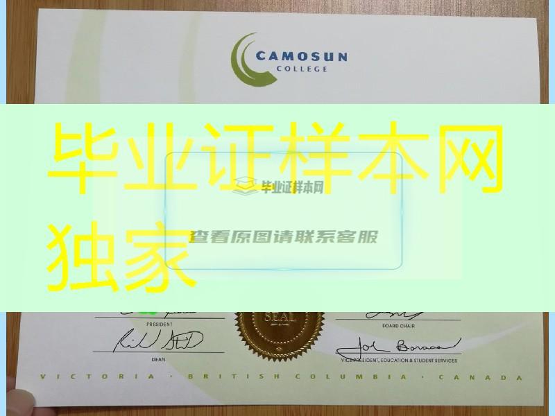 加拿大卡莫森学院毕业证书成绩单副学士学位专业经济学，Camosun College diploma certificate