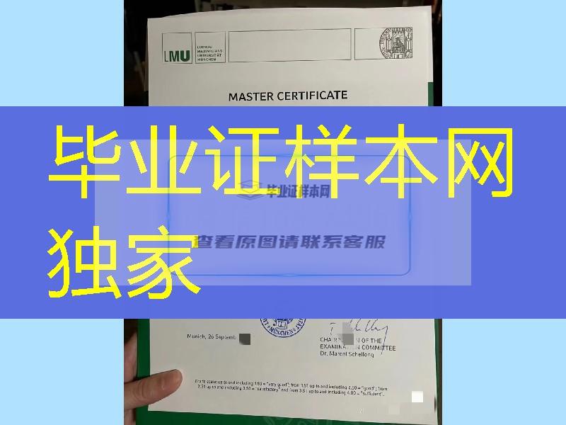 慕尼黑大学毕业证，慕尼黑大学成绩单，德国文凭模版