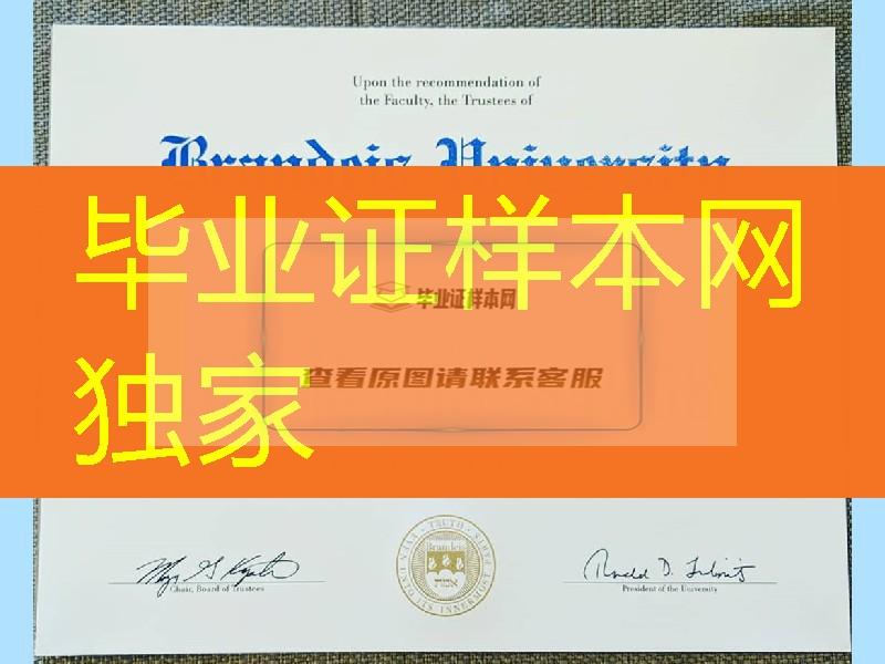 美国布兰迪斯大学毕业证样本，brandeis university diploma certificate