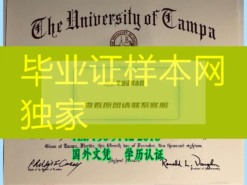 美国坦帕大学毕业证，University of Tampa diploma certificate