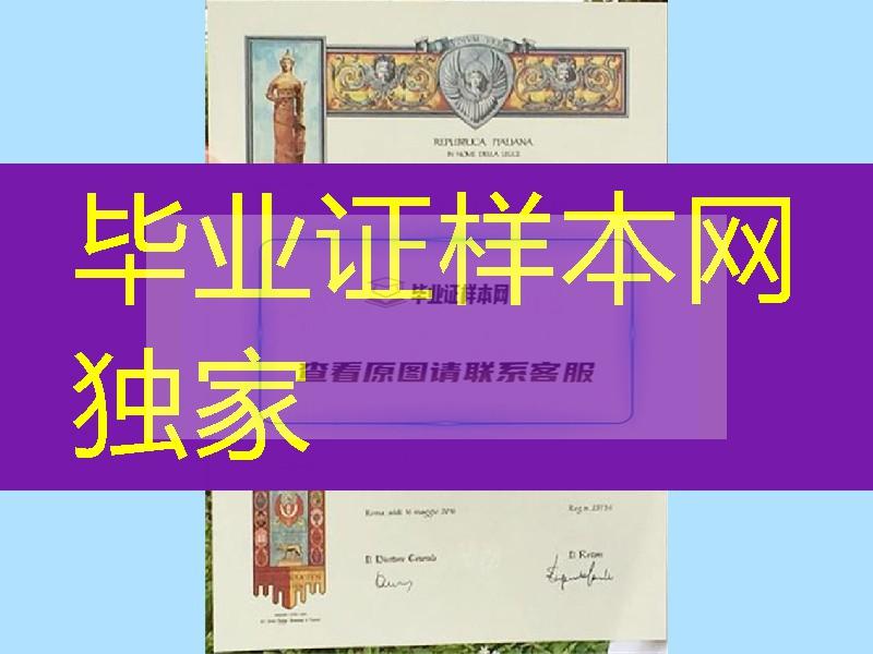 意大利罗马大学毕业证，罗马一大学位样本，Sapienza University of Rome diploma degree