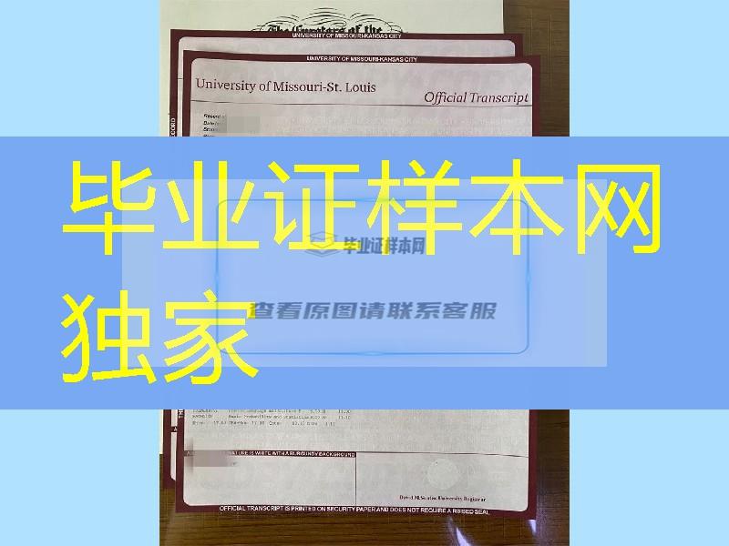 美国密苏里大学圣路易斯分校成绩单，University of Missouri St Louis transcript