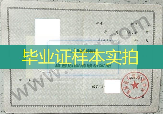 固始縣希望高級中學2008年高中畢業證樣本
